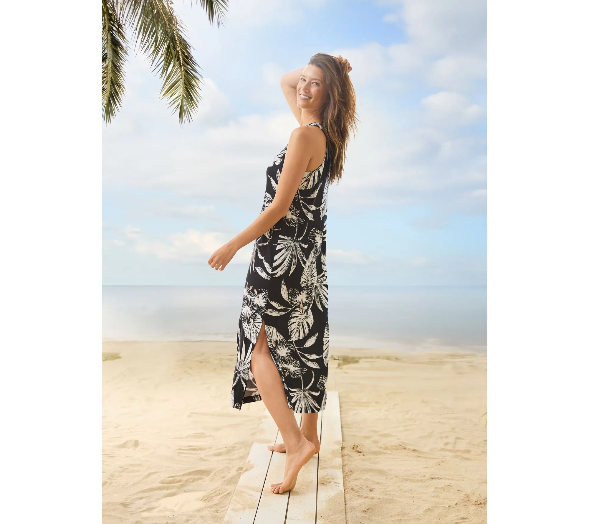 "As Is" Tommy Bahama Relax Printed Lounge Dress