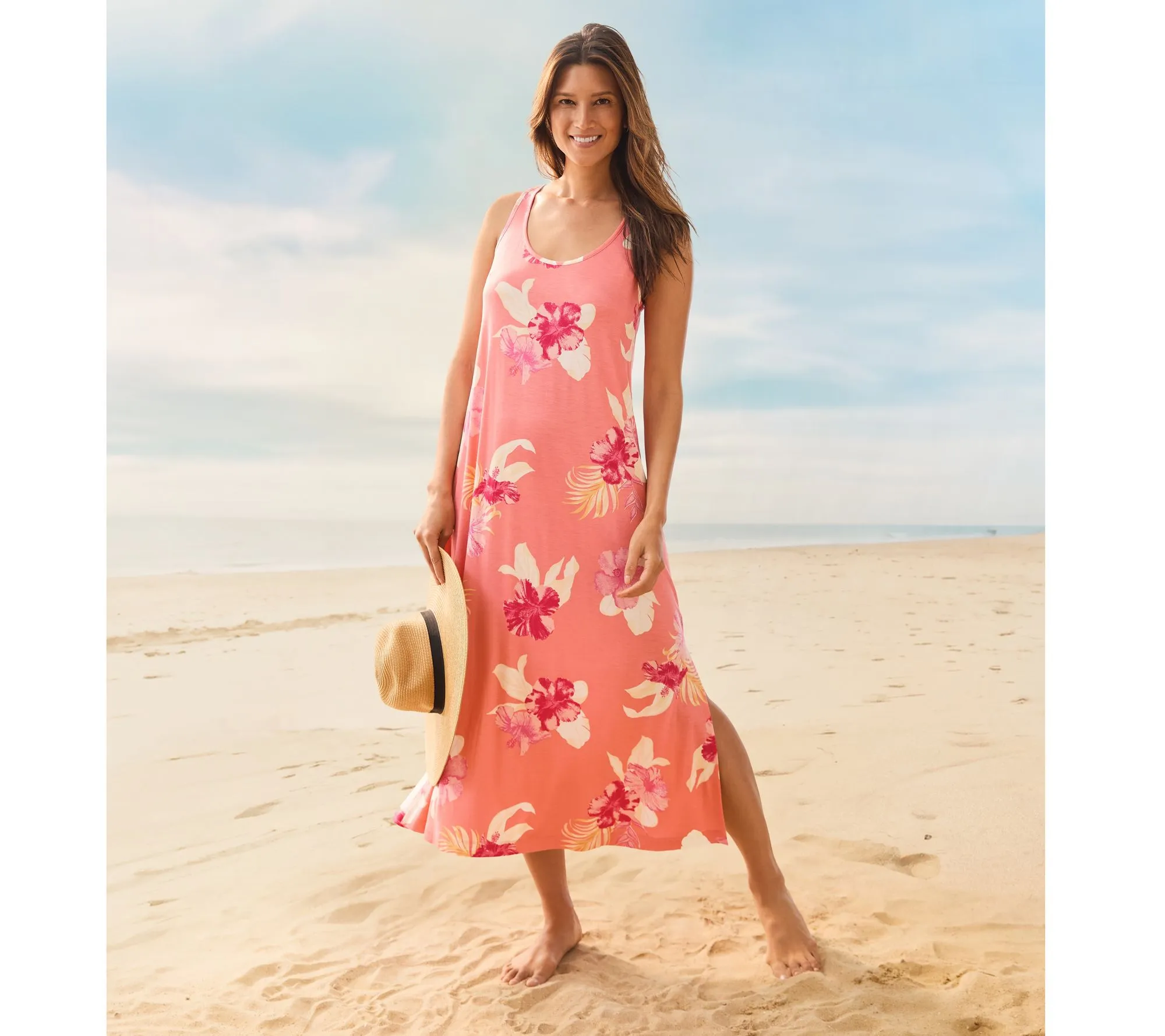 "As Is" Tommy Bahama Relax Printed Lounge Dress