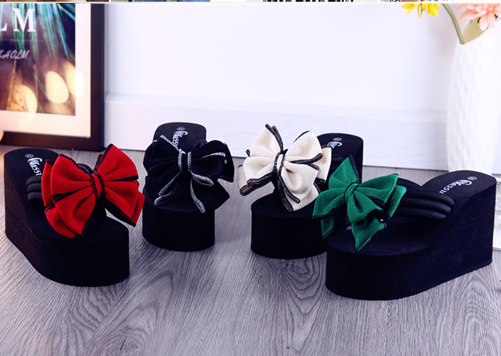 4 Colors Cute Platform Bow Sandals ON883