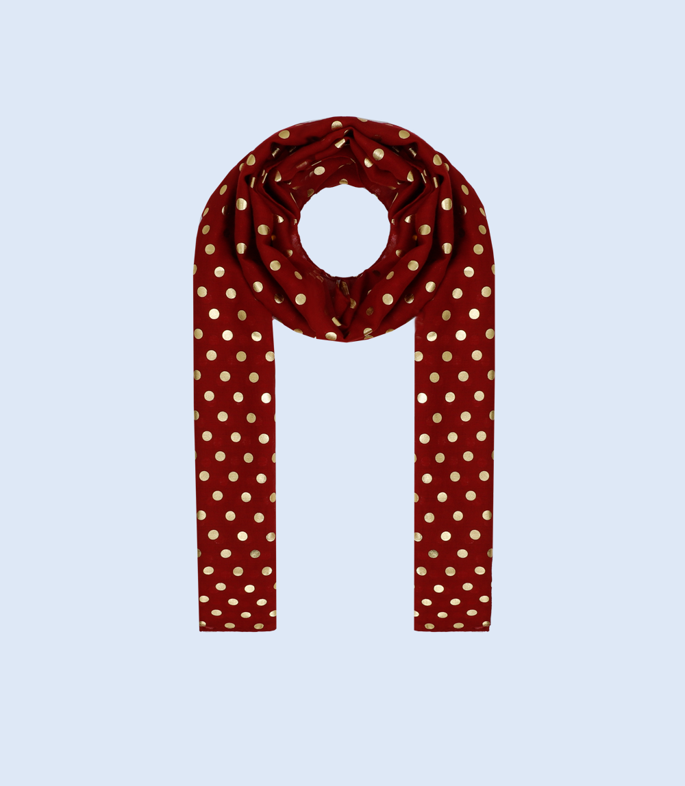 A4987-MAROON-Scarf For Women