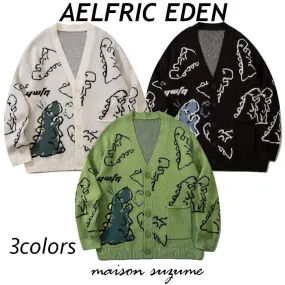 Aelfric Eden  |Unisex Street Style Other Animal Patterns Front Button