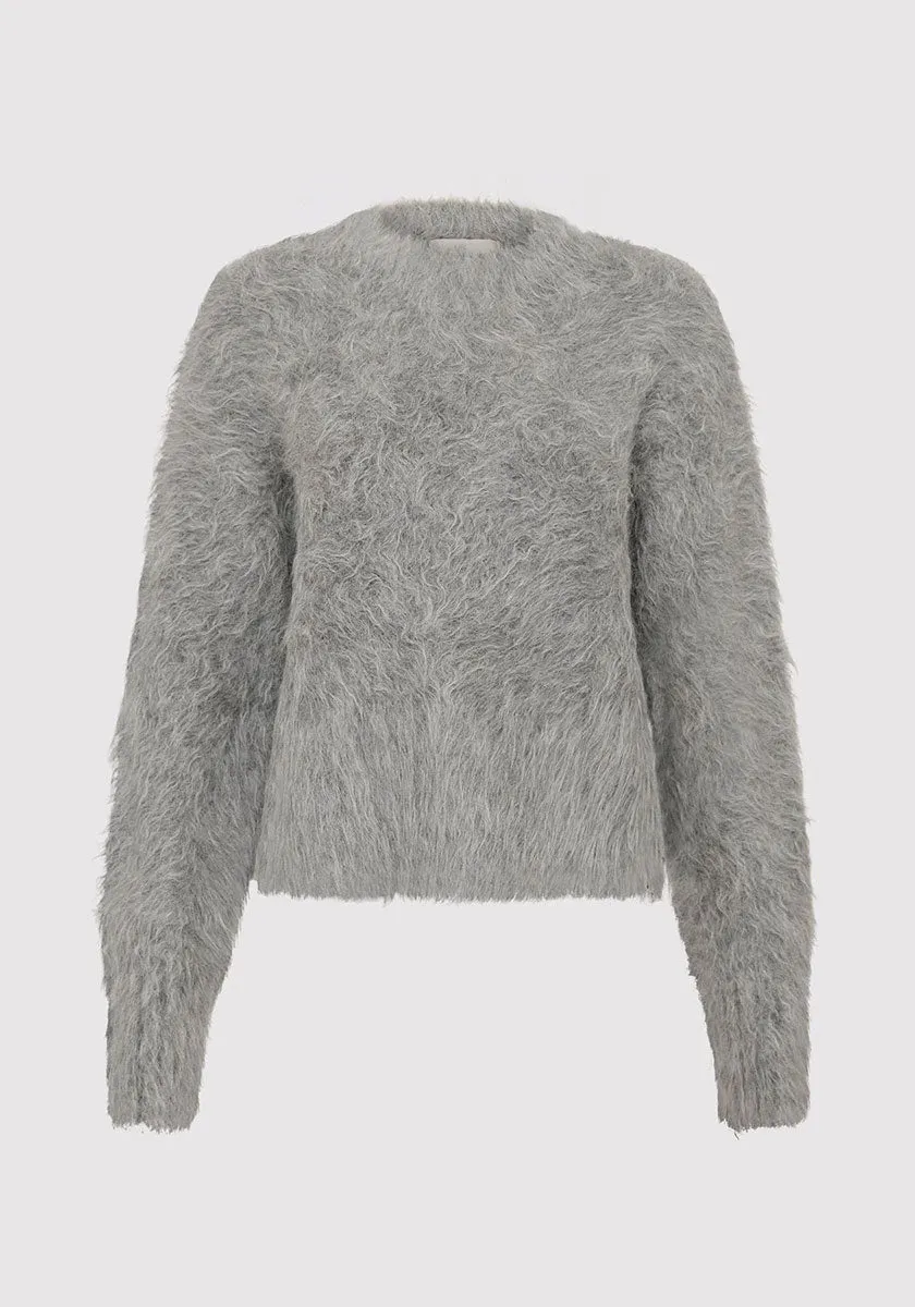 Alpaca Sweater - Soft Grey