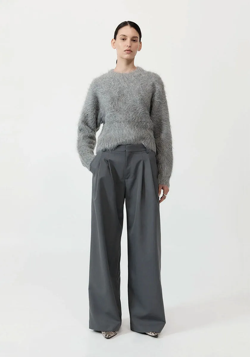 Alpaca Sweater - Soft Grey