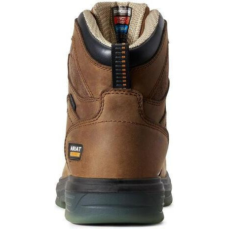 Ariat Men's Turbo H2O CSA 6 Carbon Toe WP PR Work Boot - Bark - 10029132