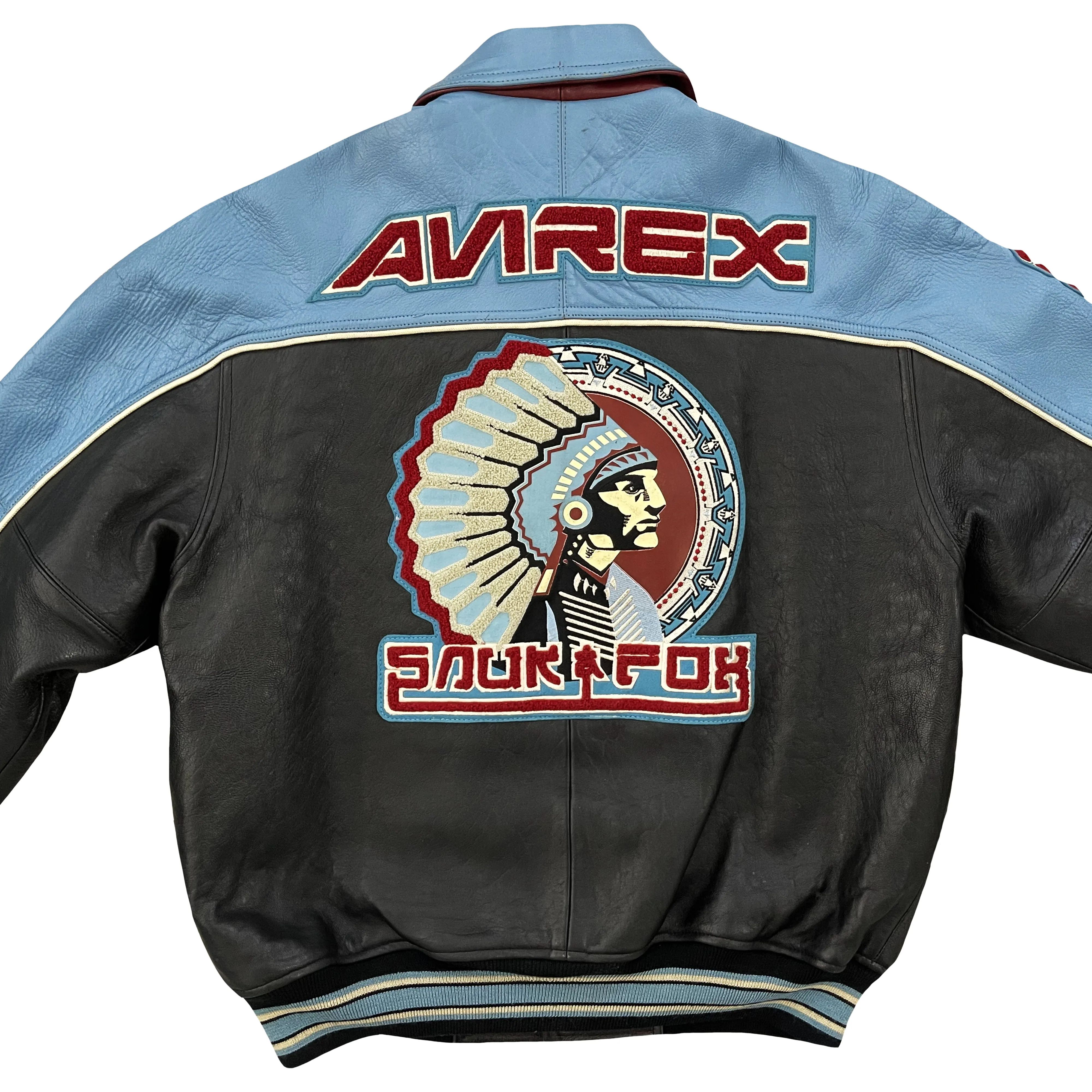 Avirex Leather Varsity Jacket