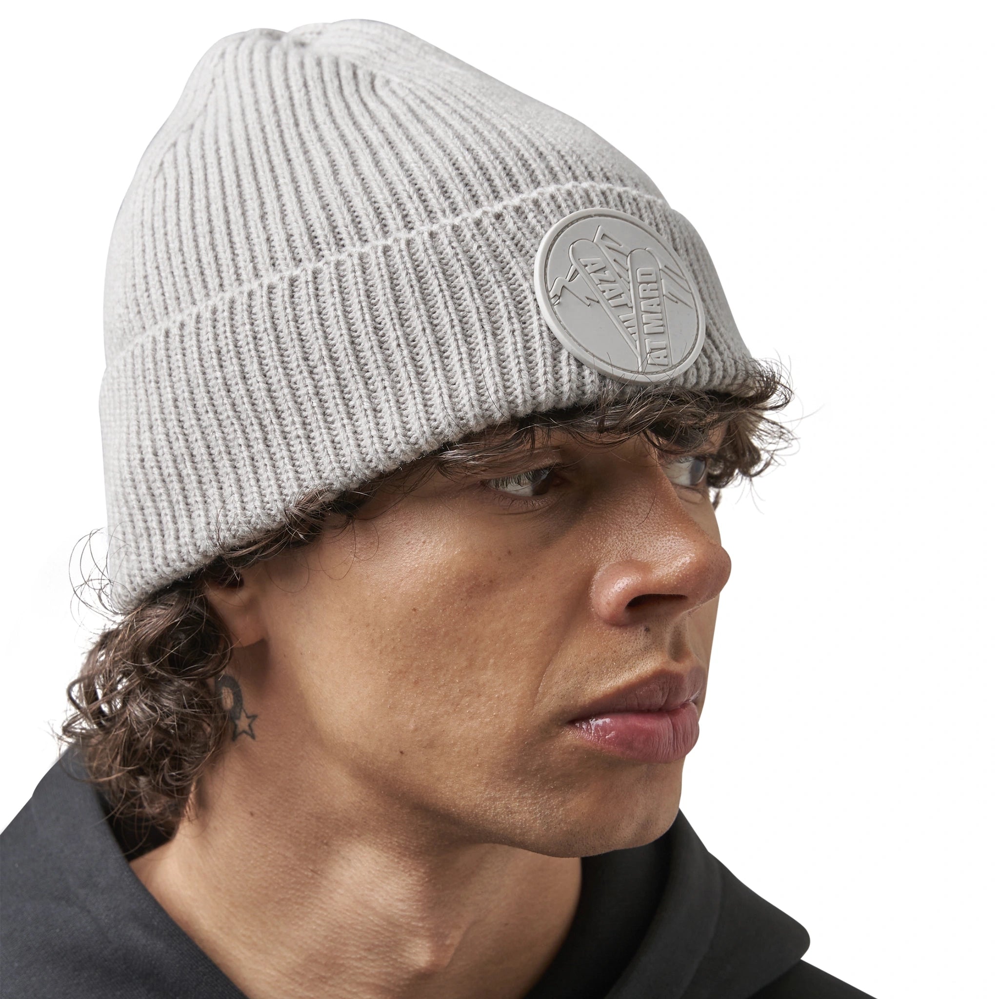 Azat Mard Ski Grey Beanie Hat