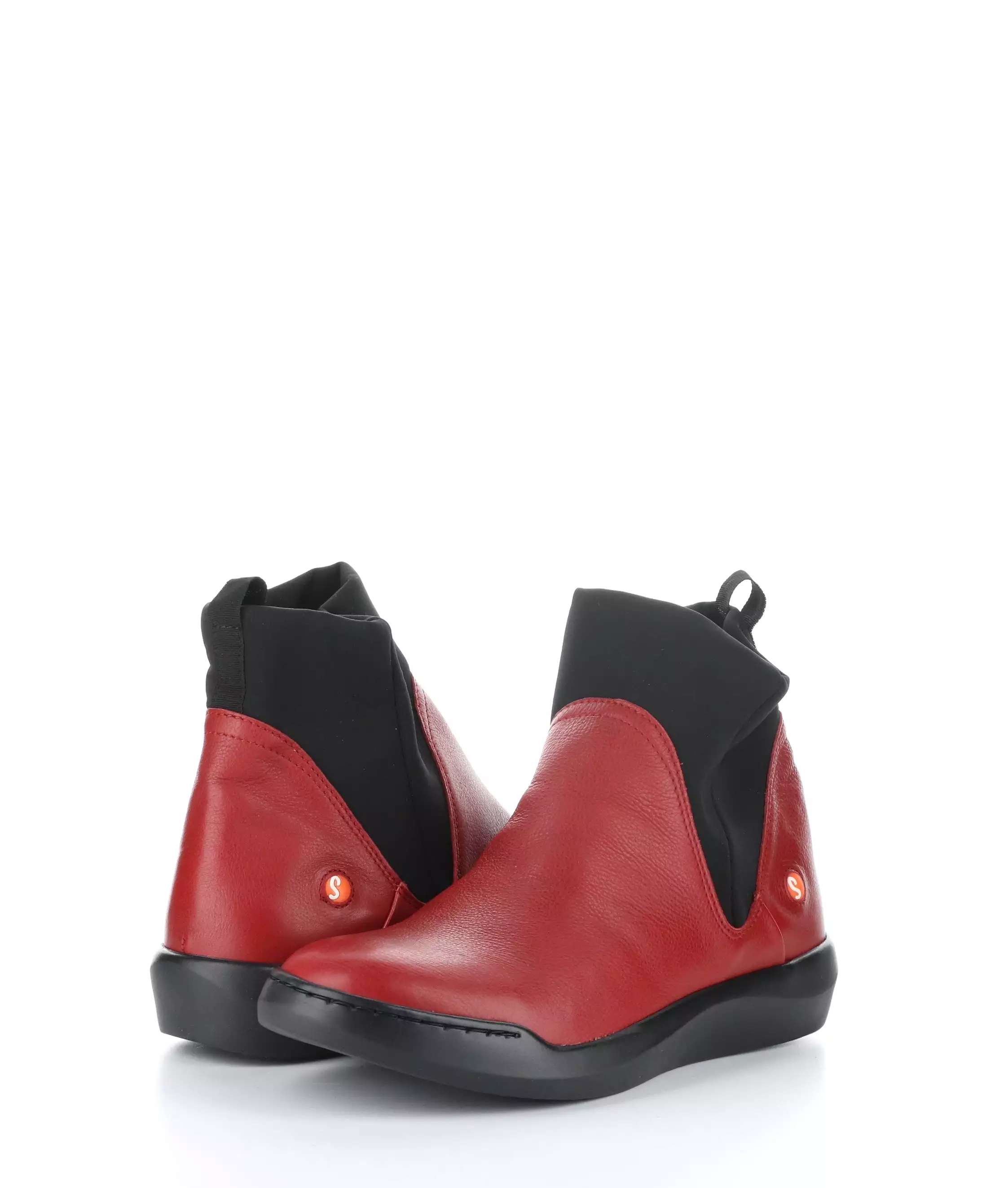 BETH655SOF 002 RED/BLACK Elasticated Boots