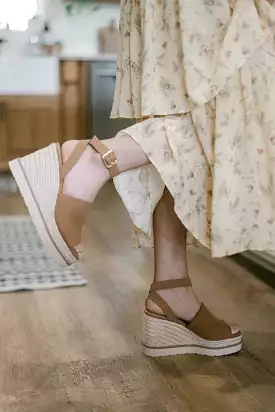 Brown Espadrille Wedge