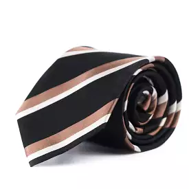 Brown Striped Tie