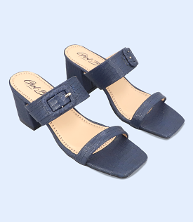 BW9394-NAVY-Women Sandal Heel