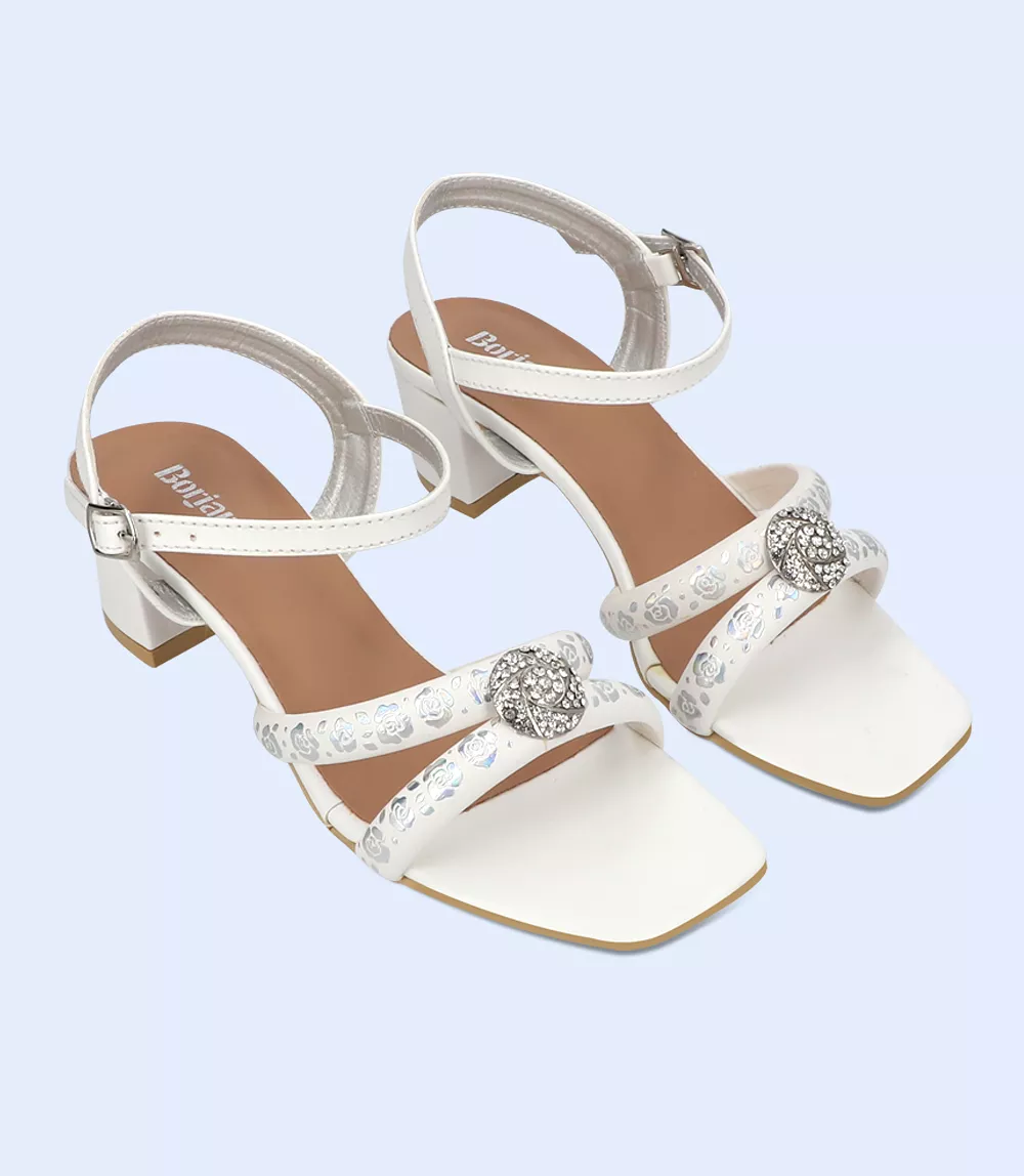 BW9499-SILVER-Women Sandal Heel