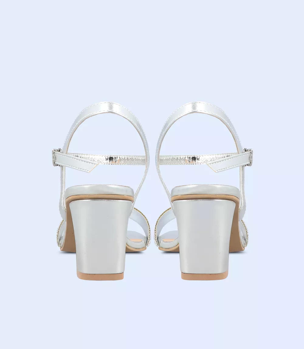 BW9500-SILVER-Women Sandal Heel