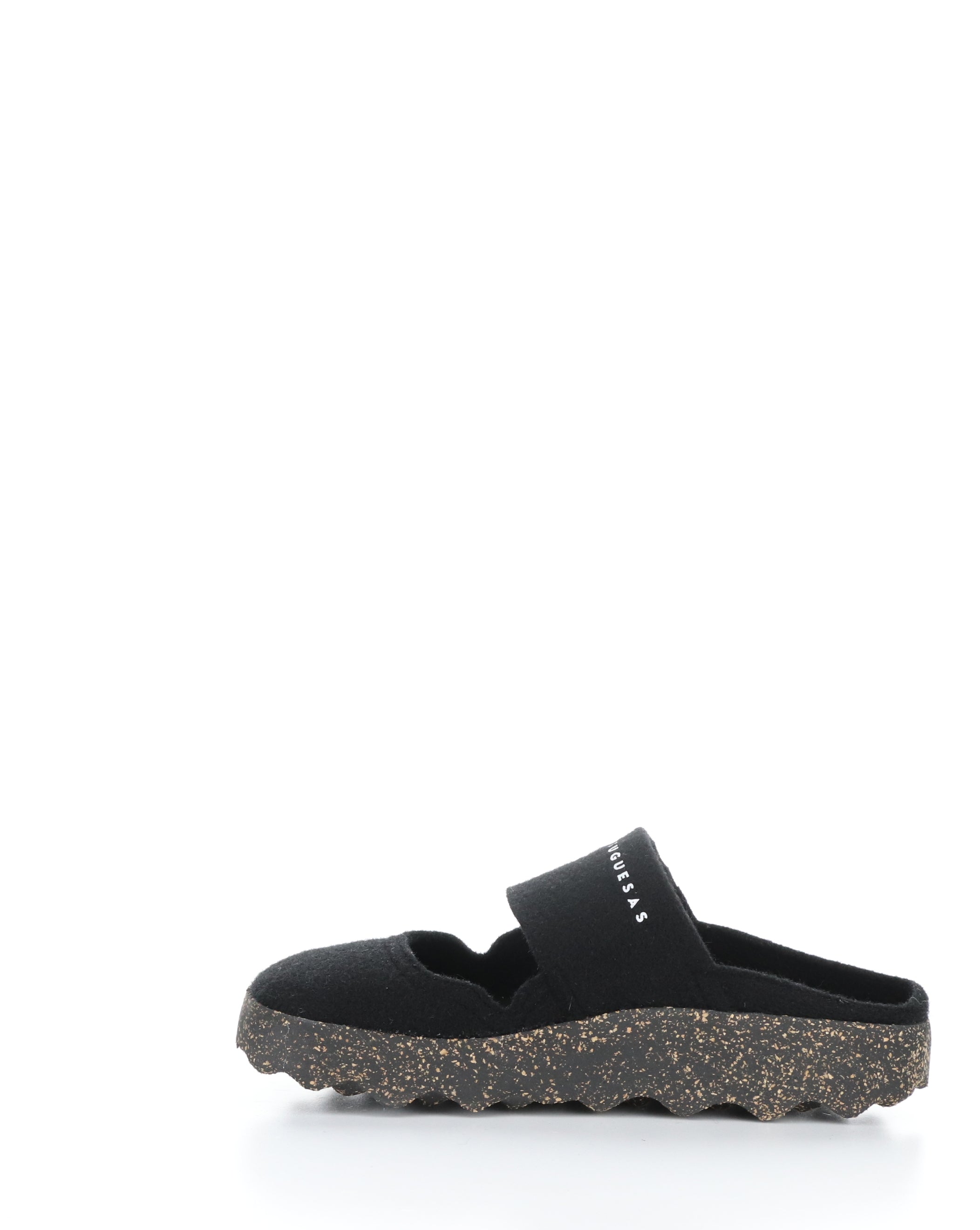 CANU185ASP 001 BLACK Round Toe Mules