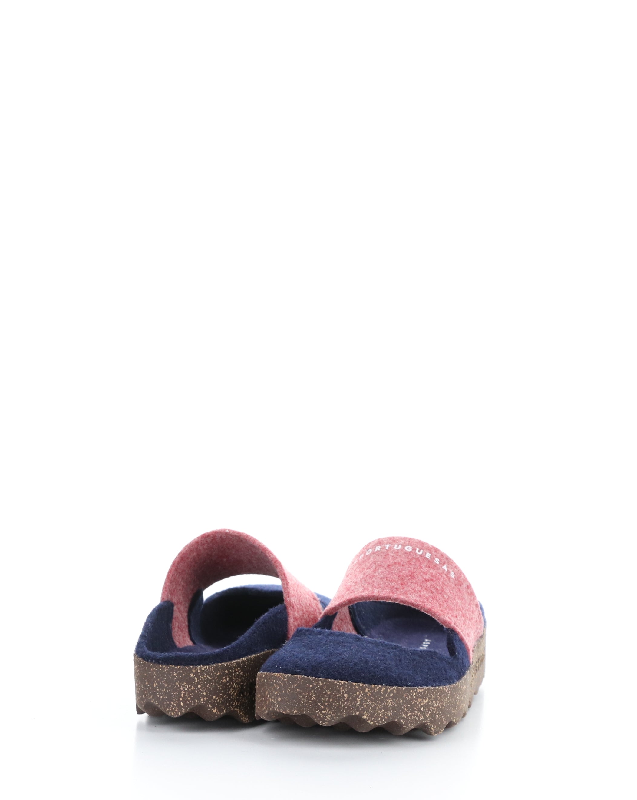 CANU185ASP 007 BLUE/RED Round Toe Mules