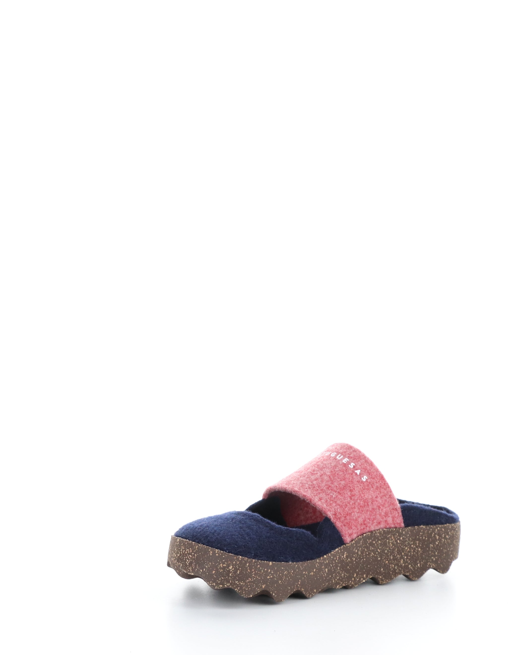 CANU185ASP 007 BLUE/RED Round Toe Mules