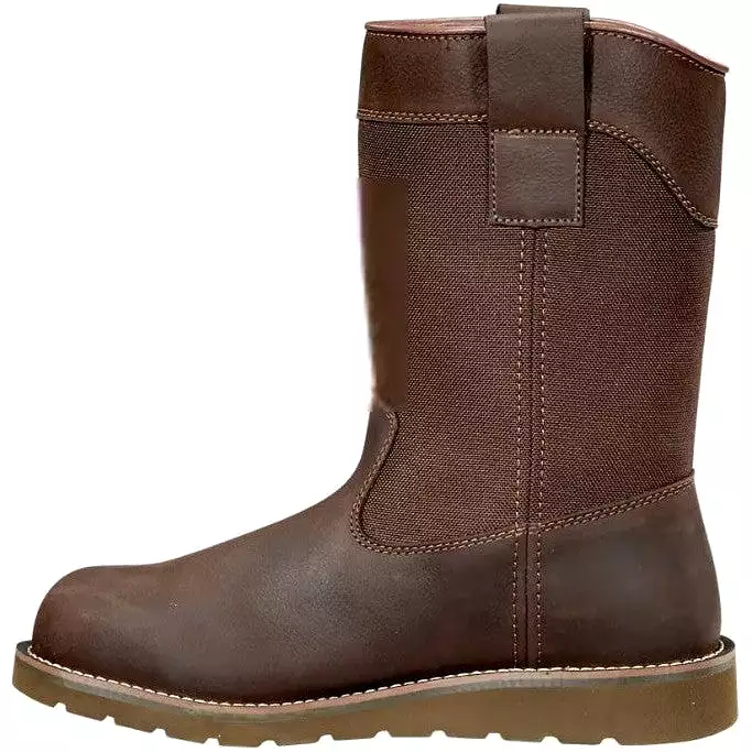 Carhartt Men's 10 Steel Toe WP Wedge Wellington Work Boot -Brown- FW1230-M