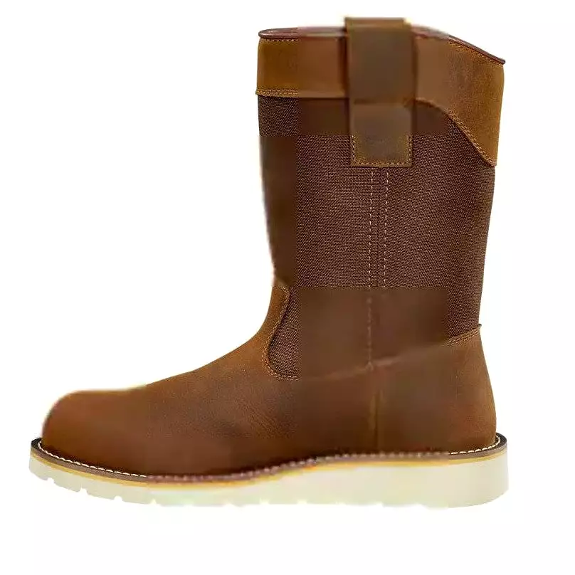 Carhartt Men's 10 Steel Toe WP Wedge Wellington Work Boot -Brown- FW1232-M