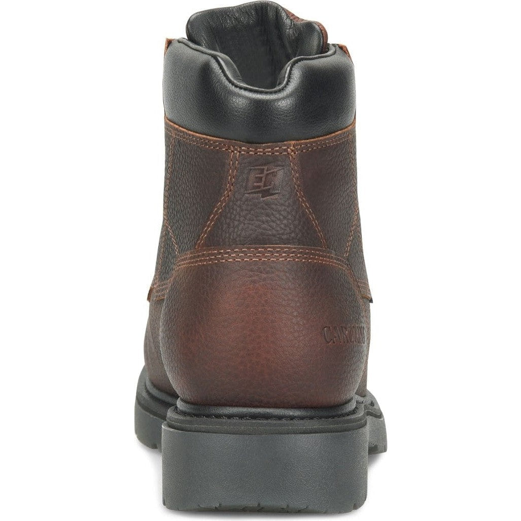 Carolina Men's Dice 6 Comp Toe WP Slip Resistant Work Boot -Brown- CA6011