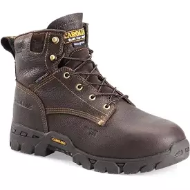 Carolina Men's Dice 6 Comp Toe WP Slip Resistant Work Boot -Brown- CA6511