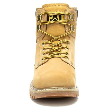 Cat Men's Second Shift Soft Toe WP Slip Resist Work Boot -Honey- P51085