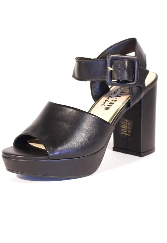 Chelsea Crew - Rose Sandal Black Leather