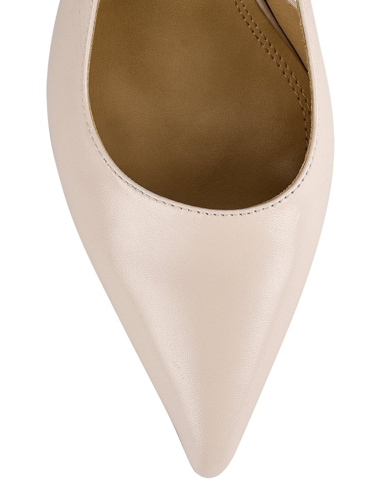 Cinch Slingback Heel - Bone Leather