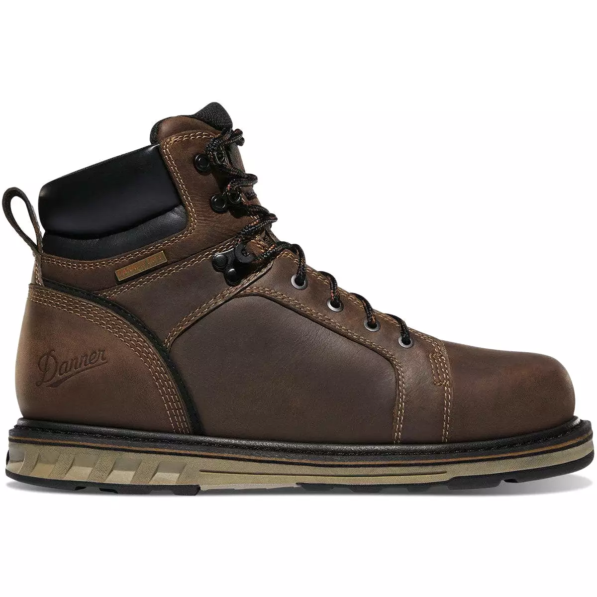 Danner Men's Steel Yard 6 Steel Toe WP Work Boot -Brown- 12538