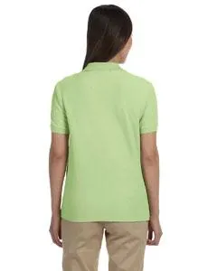 Devon & Jones Pima Pique Short-Sleeve Y-Collar Polo D100W Lime