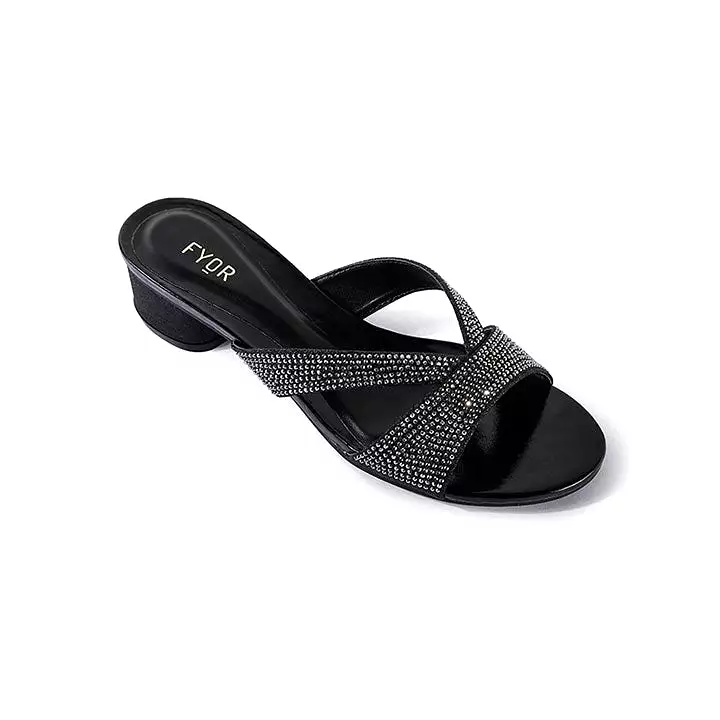 Diamante Low Heel Sandal BB 03