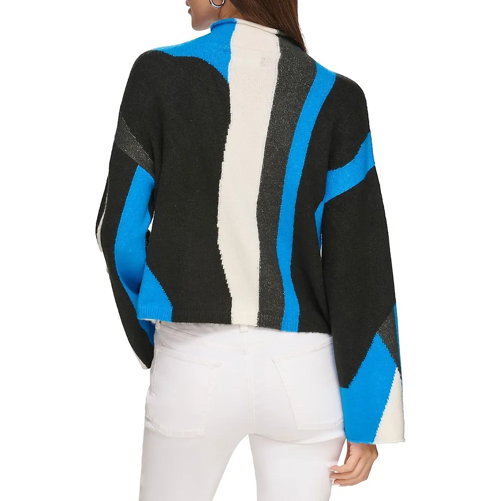 DKNY Abstract Colourblock Sweater