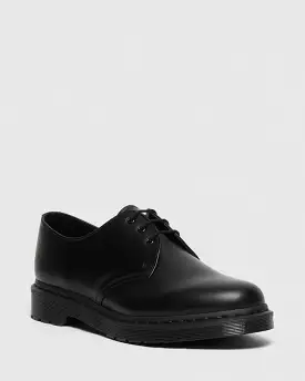 Doc Martens UNISEX 1461 MONO SMOOTH LEATHER OXFORD SHOES (Black Smooth)