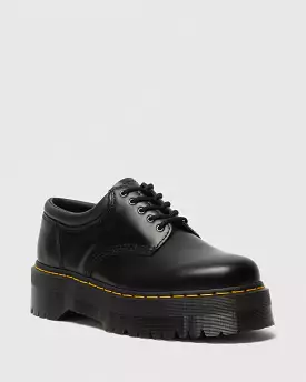 Doc Martens UNISEX 8053 LEATHER PLATFORM CASUAL SHOES (Polished Black)