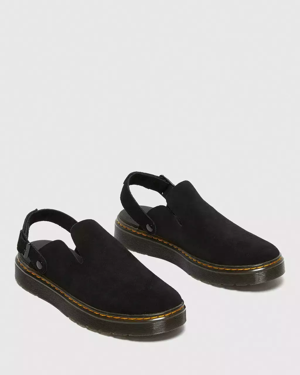 Doc Martens UNISEX CARLSON SUEDE CASUAL SLINGBACK MULES (Black — E.H.SUEDE)