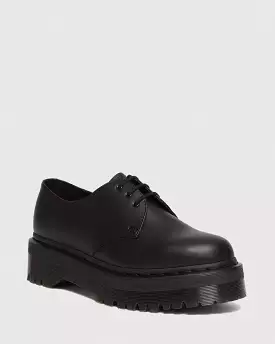 Doc Martens UNISEX VEGAN 1461 MONO FELIX PLATFORM SHOES (Black Felix Rub Off)