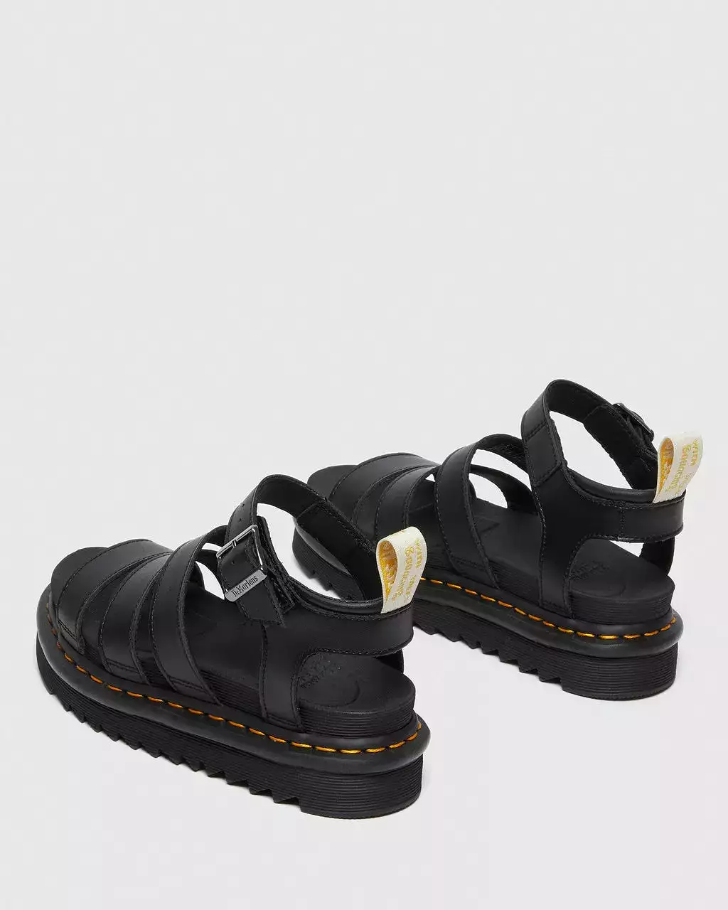 Doc Martens Women's VEGAN BLAIRE FELIX GLADIATOR SANDALS (Black Rub Off)