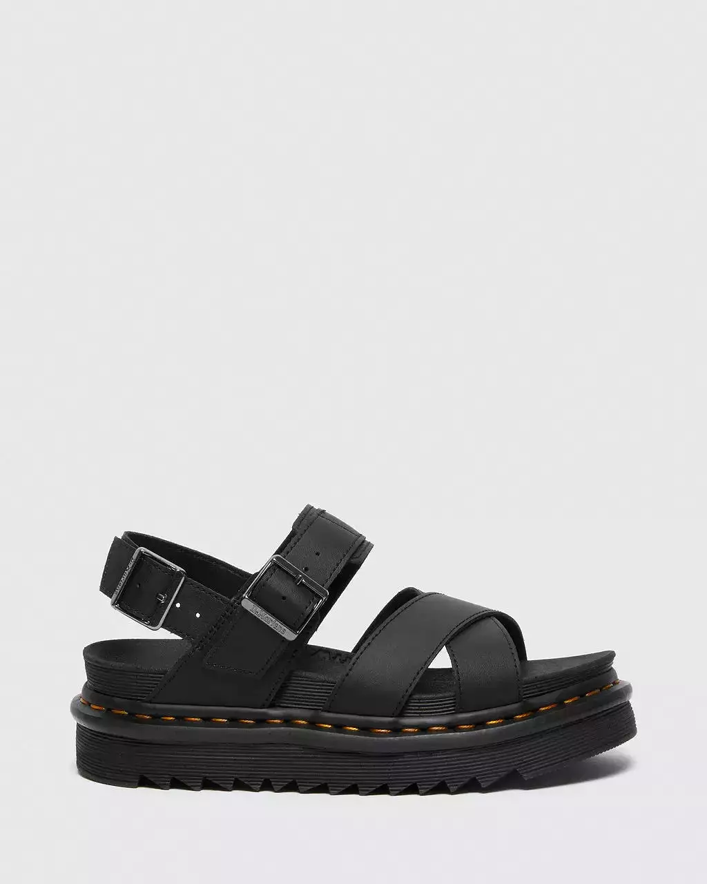 Doc Martens WOMEN'S  VOSS II LEATHER STRAP SANDALS (Black Hydro)