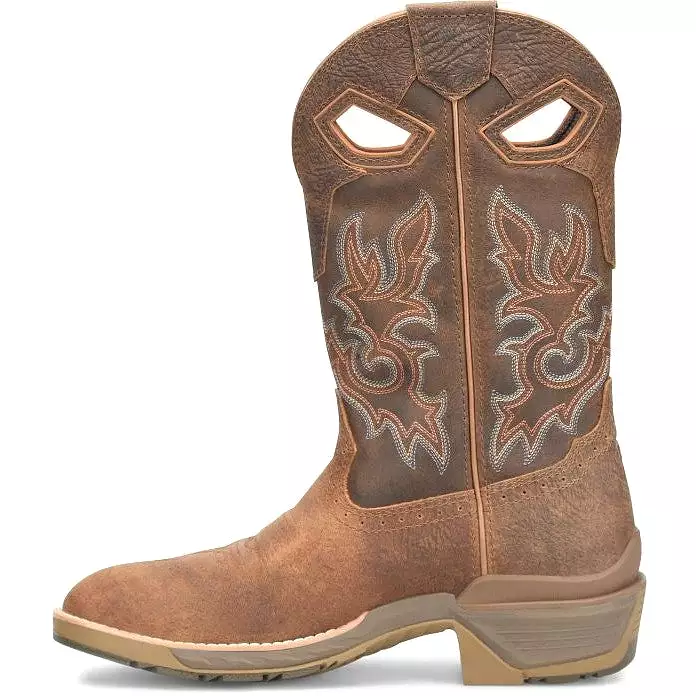 Double H Men's League 12 U Toe WP Western Work Boot -Brown- DH5427