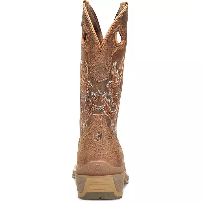 Double H Men's League 12 U Toe WP Western Work Boot -Brown- DH5427