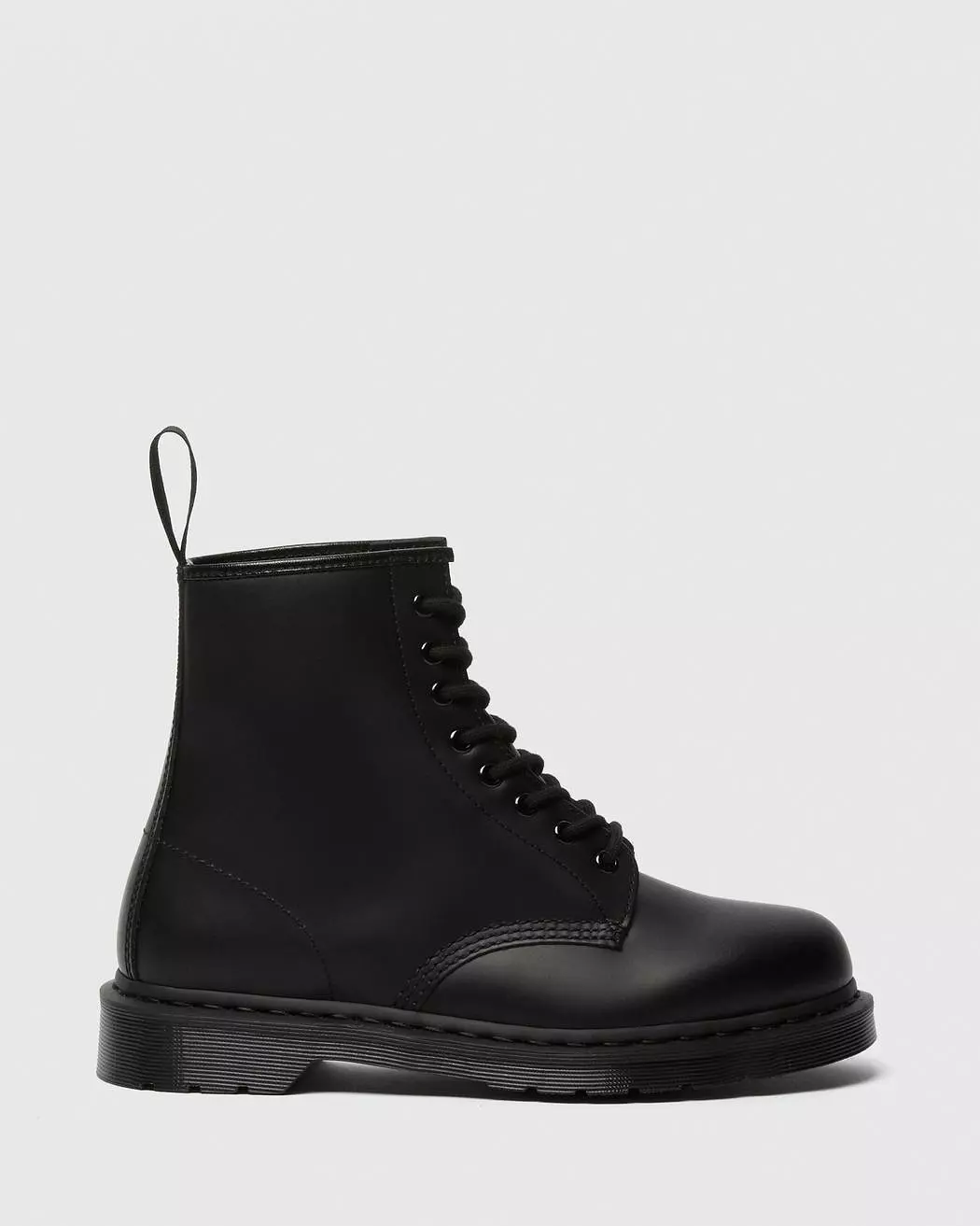 Dr. Martens UNISEX 1460 MONO SMOOTH LEATHER LACE UP BOOTS (Black)