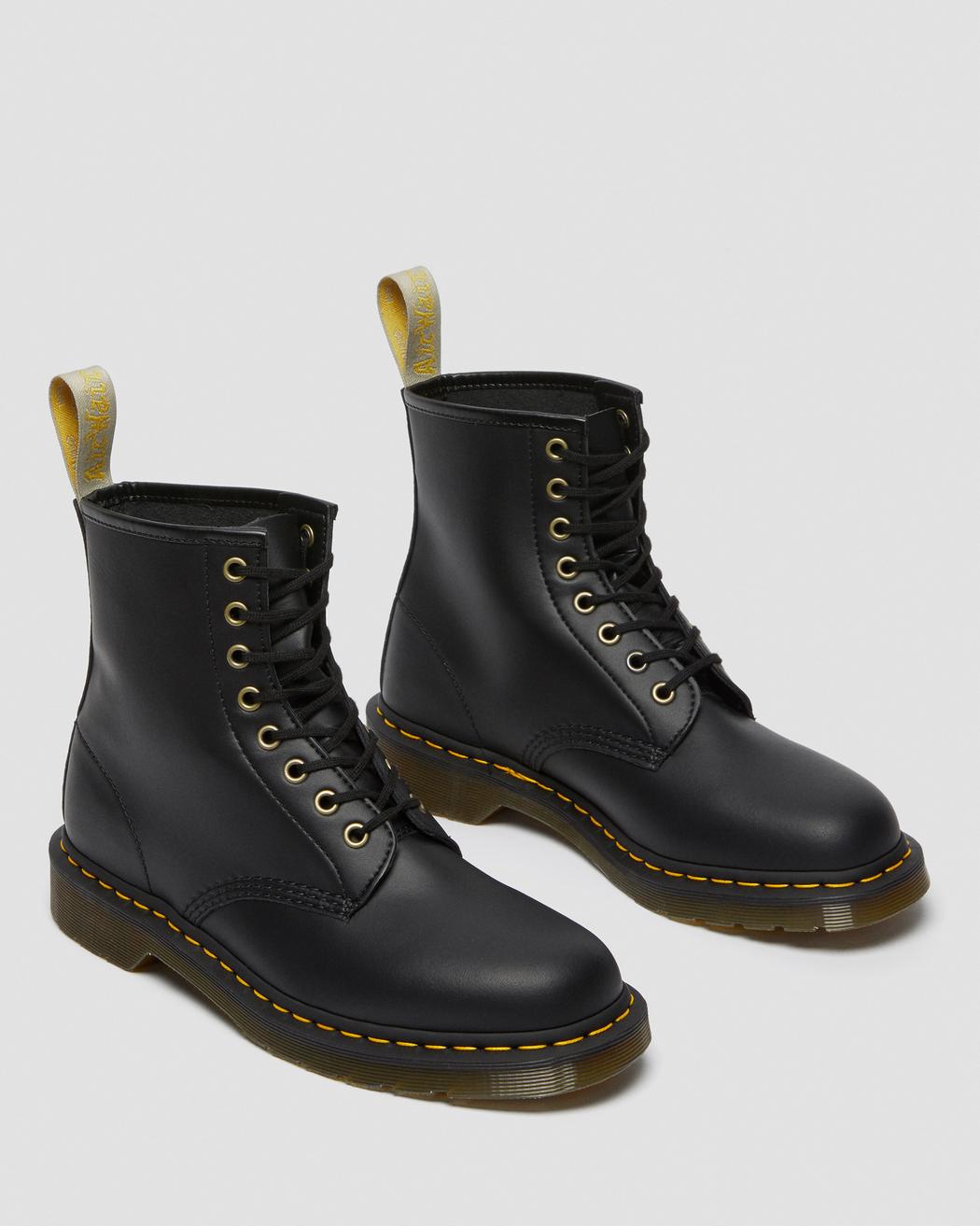 DR. MARTENS UNISEX VEGAN 1460 FELIX LACE UP BOOTS (Black Rub Off)