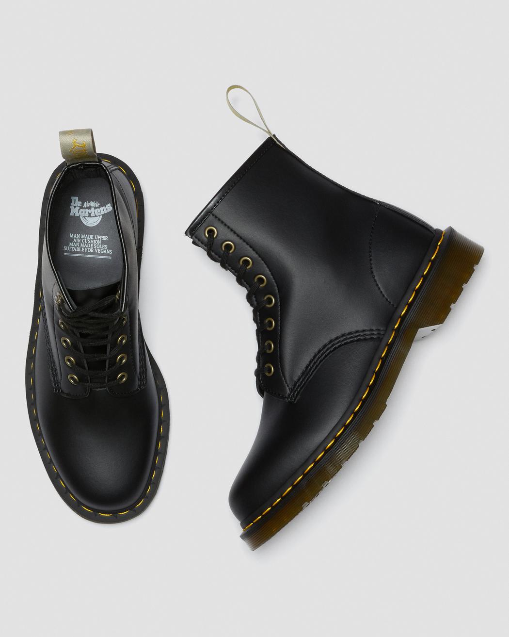 DR. MARTENS UNISEX VEGAN 1460 FELIX LACE UP BOOTS (Black Rub Off)