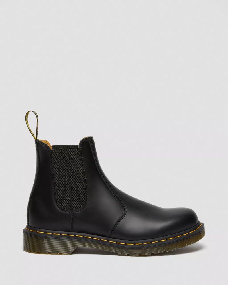 Dr. Martens Women's 2976 Yellow Stitch - Black Smooth