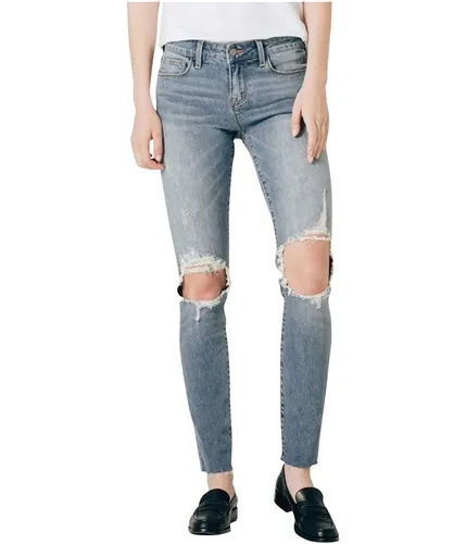 Dstld Womens Distressed Slim Fit Jeans