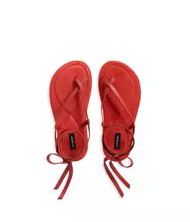 ELLIOT SANDAL- POPPY SUEDE