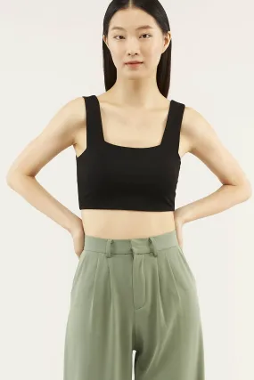 Elsie Square-neck Crop Top 