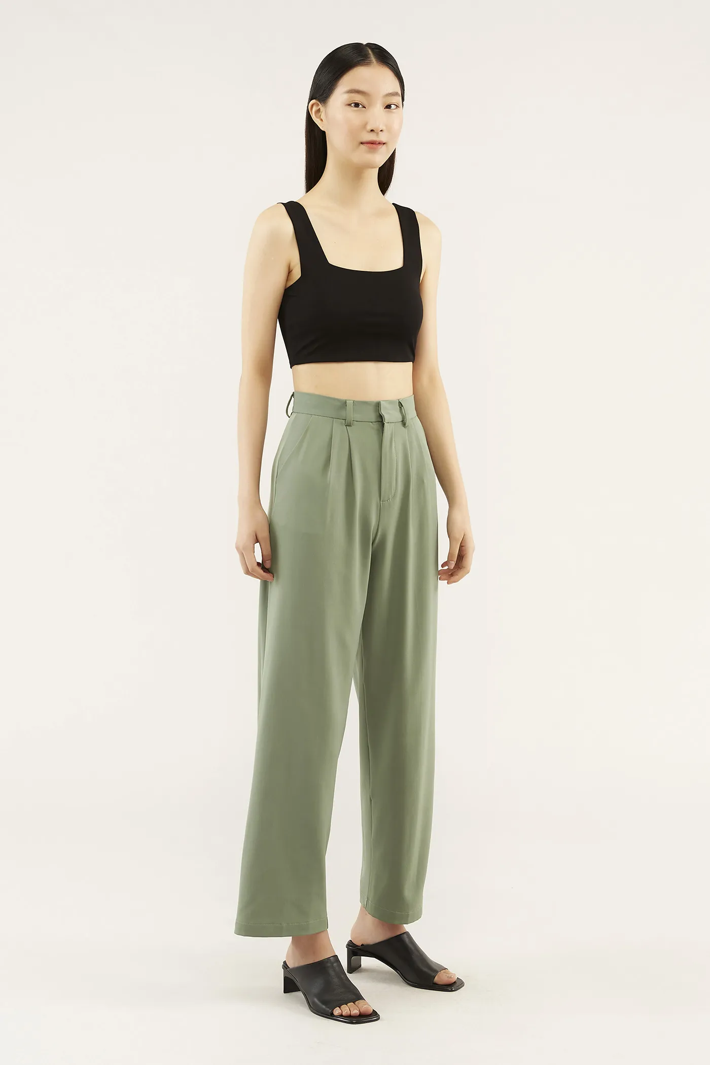 Elsie Square-neck Crop Top 