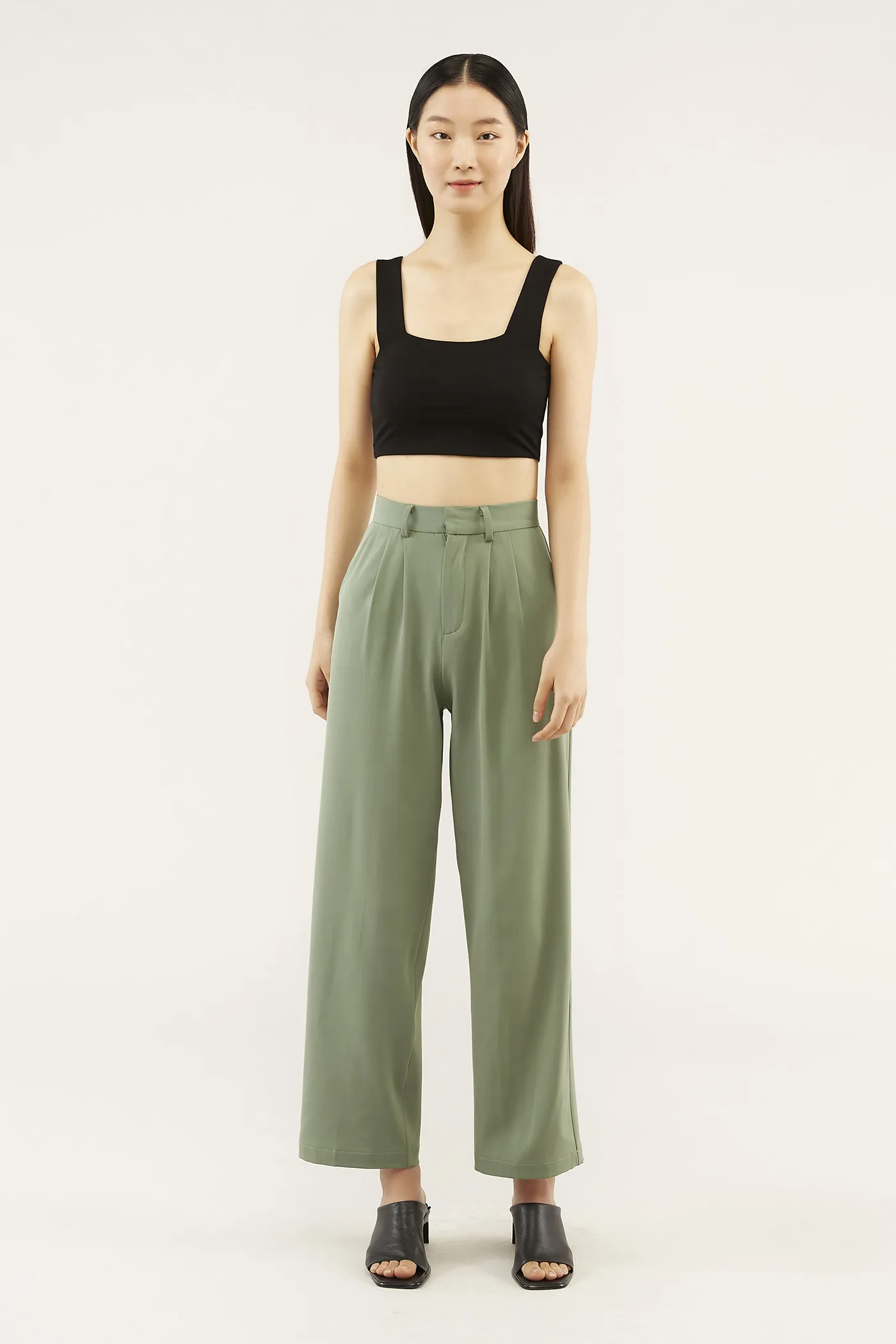 Elsie Square-neck Crop Top 