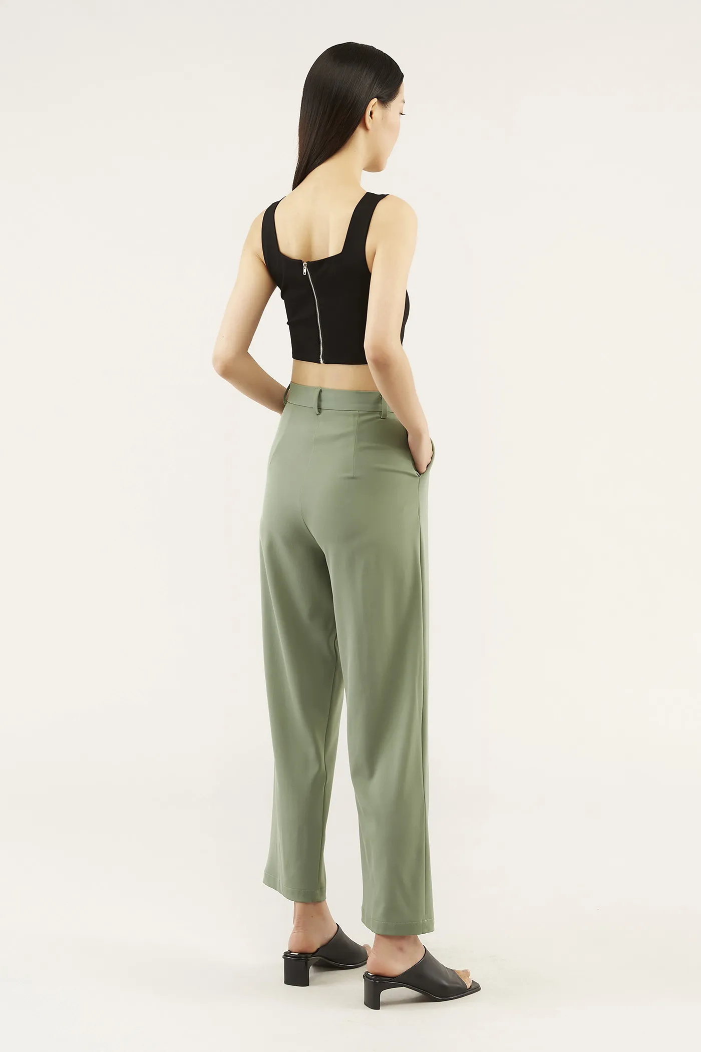 Elsie Square-neck Crop Top 