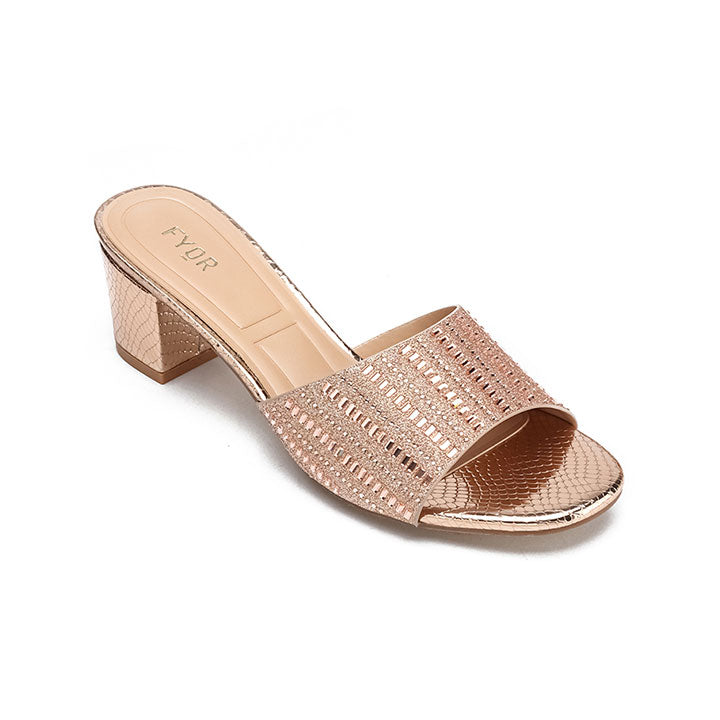 Embellished Round Toe Mule BB 48