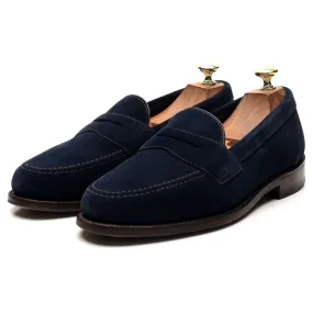 'Eton' Navy Blue Suede Loafers UK 7.5 F